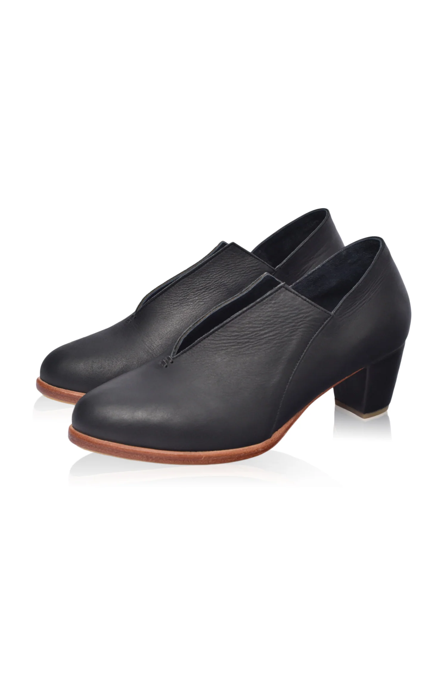 Ange Leather Booties 5 cm Heel (Sz. 10.5 & 11) - Image 3