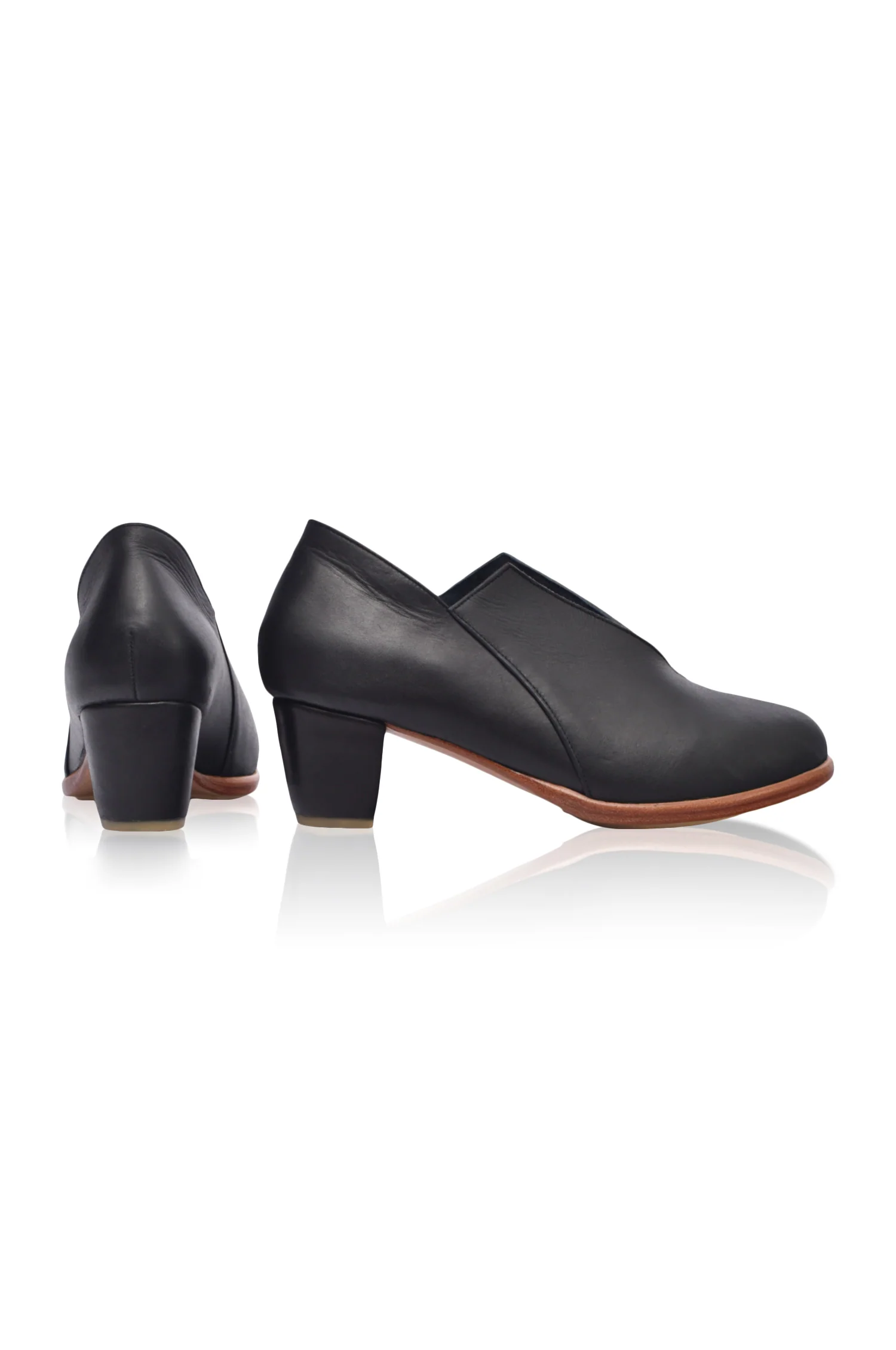 Ange Leather Booties 5 cm Heel (Sz. 10.5 & 11) - Image 4