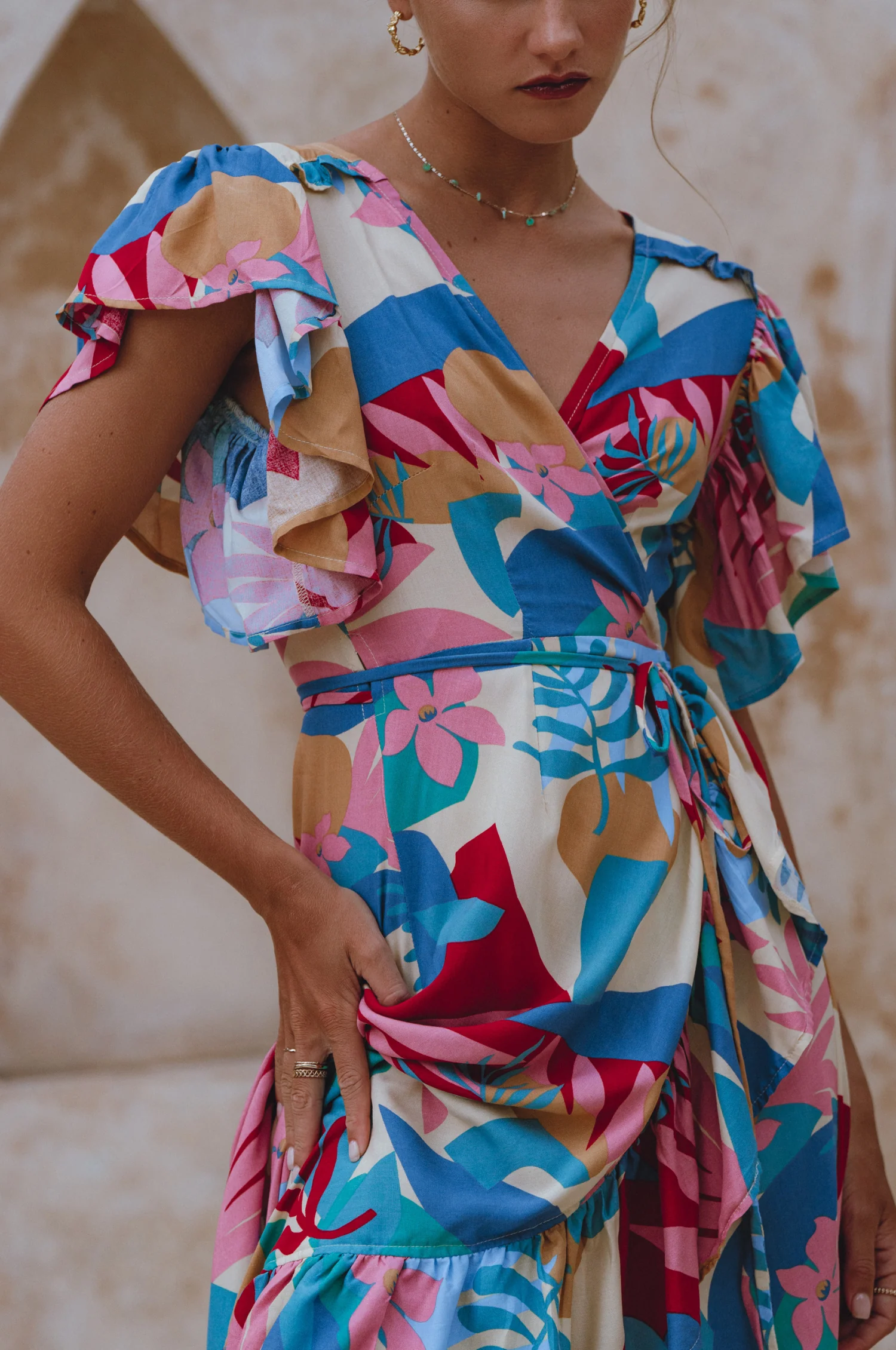 Carmen Wrap Maxi Dress (Sale) - Image 22