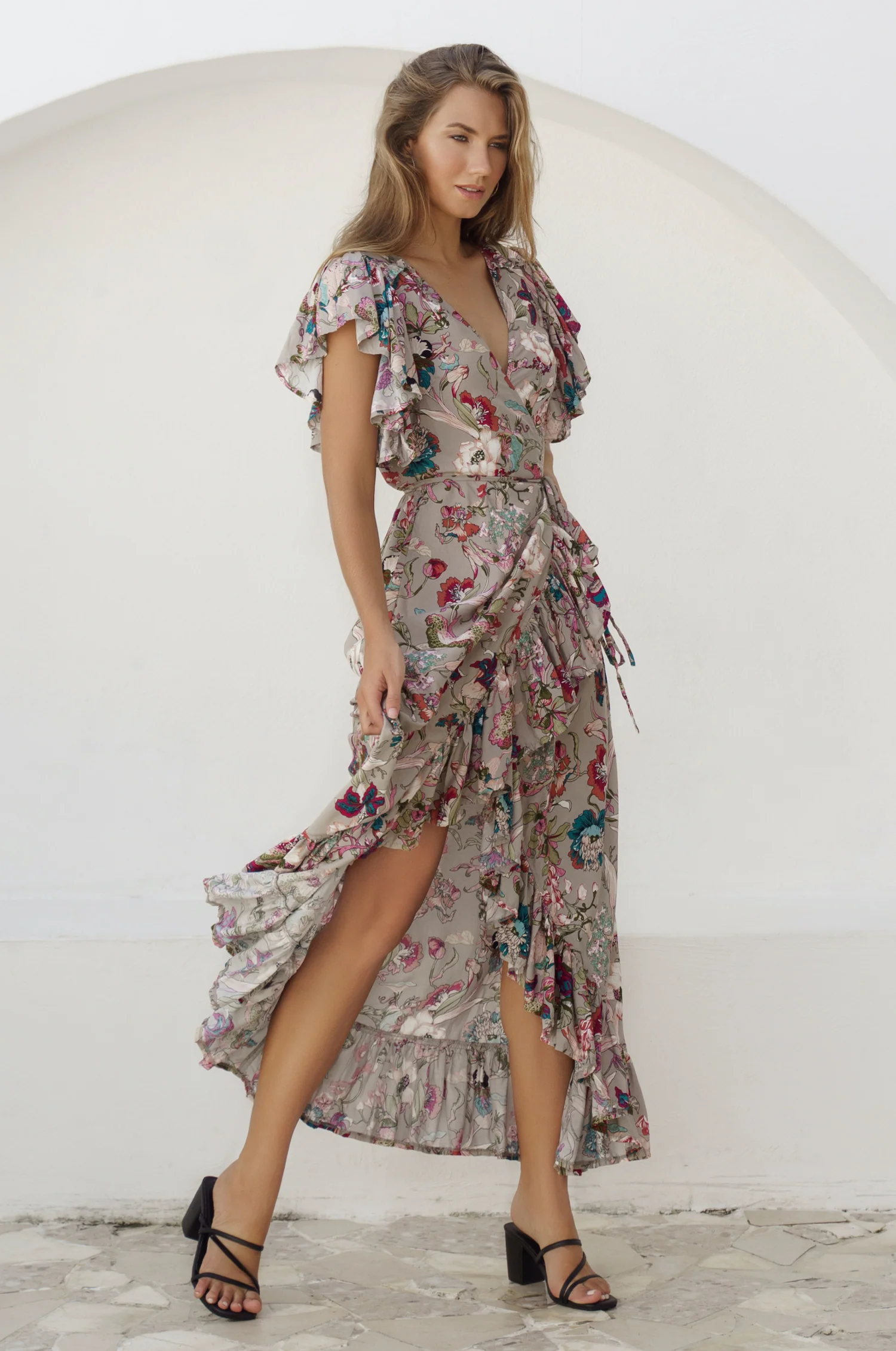 Carmen Wrap Maxi Dress (Sale) - Image 4