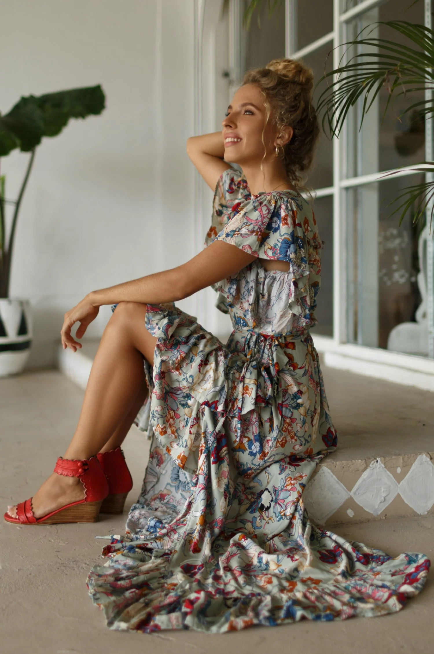 Carmen Wrap Maxi Dress (Sale) - Image 8