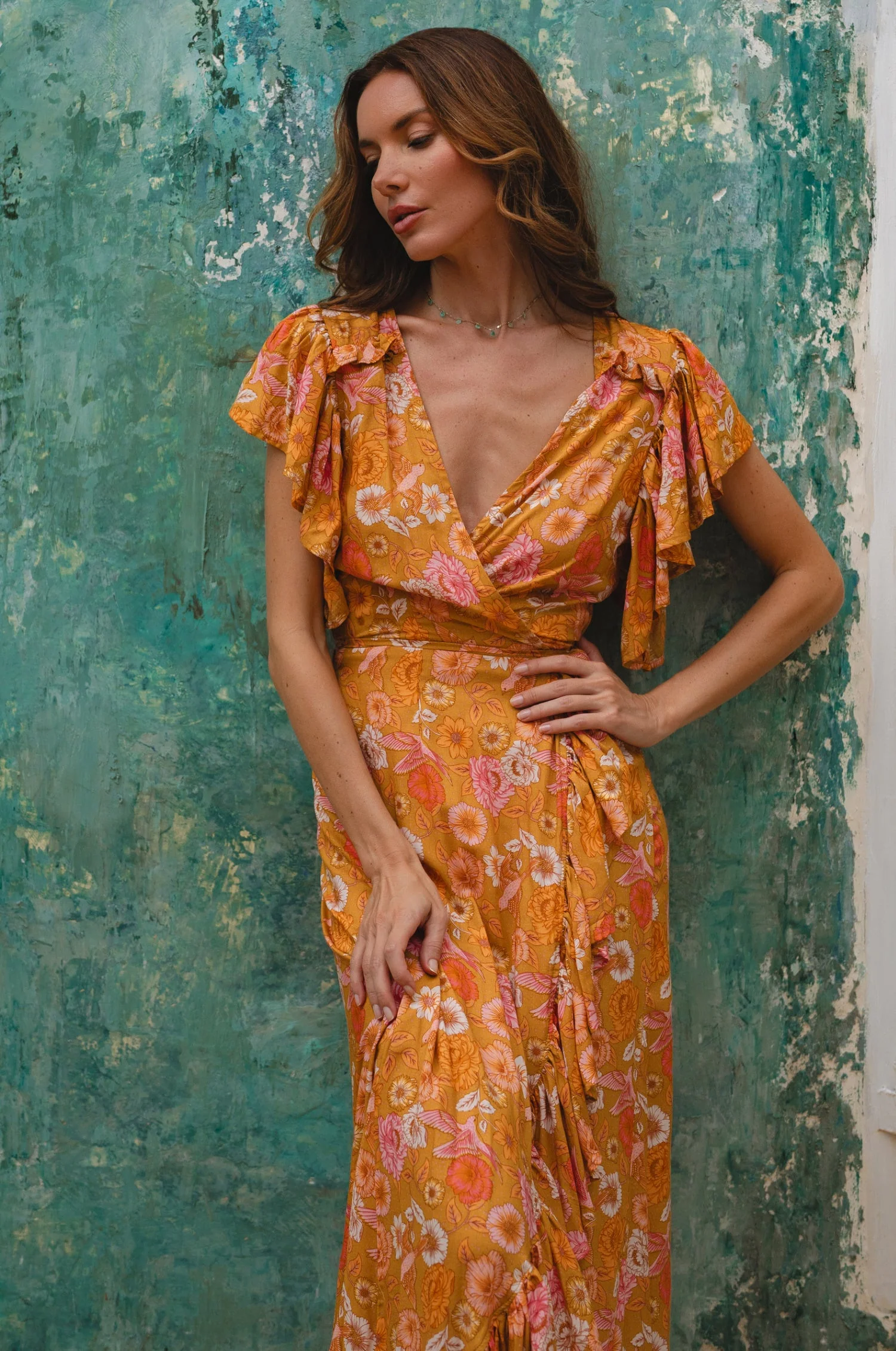 Carmen Wrap Maxi Dress (Sale) - Image 17