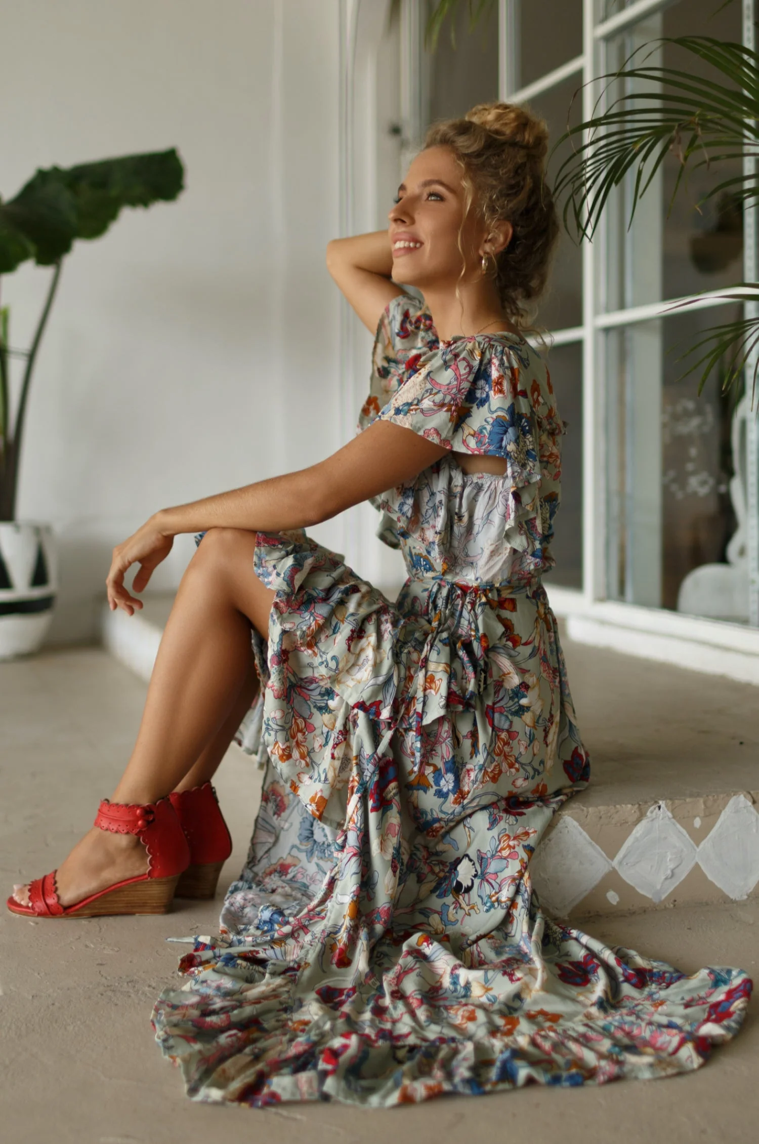Carmen Wrap Maxi Dress (Sale) - Image 36