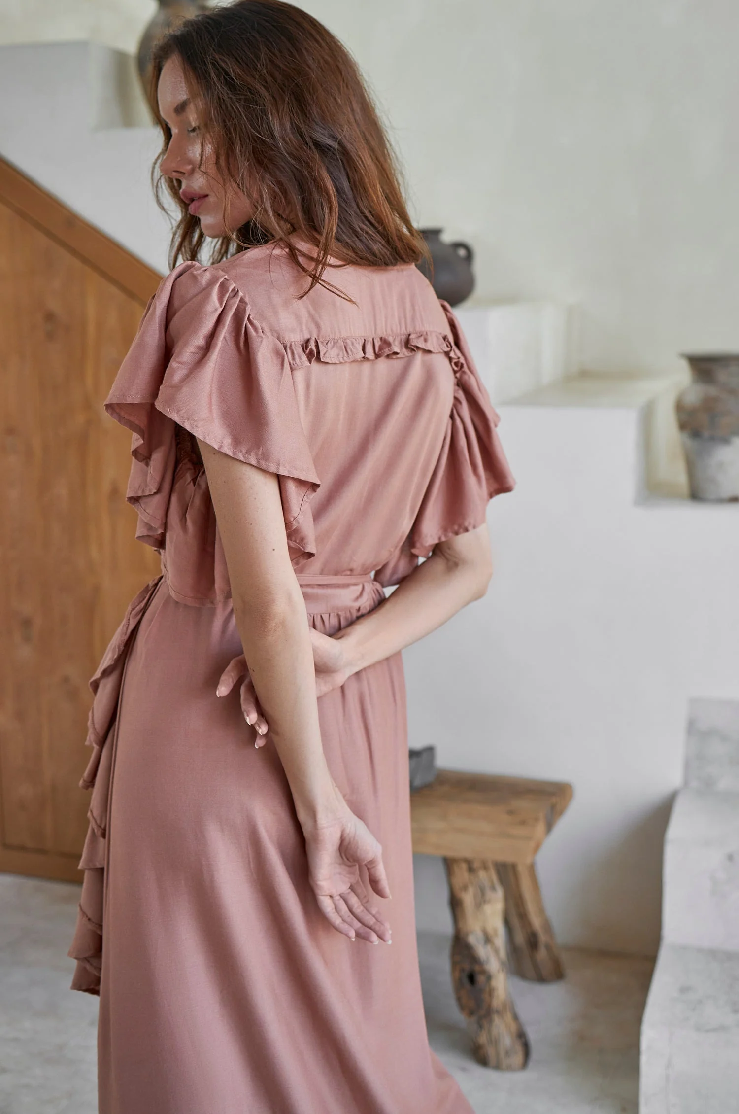 Carmen Wrap Maxi Dress (Sale) - Image 40