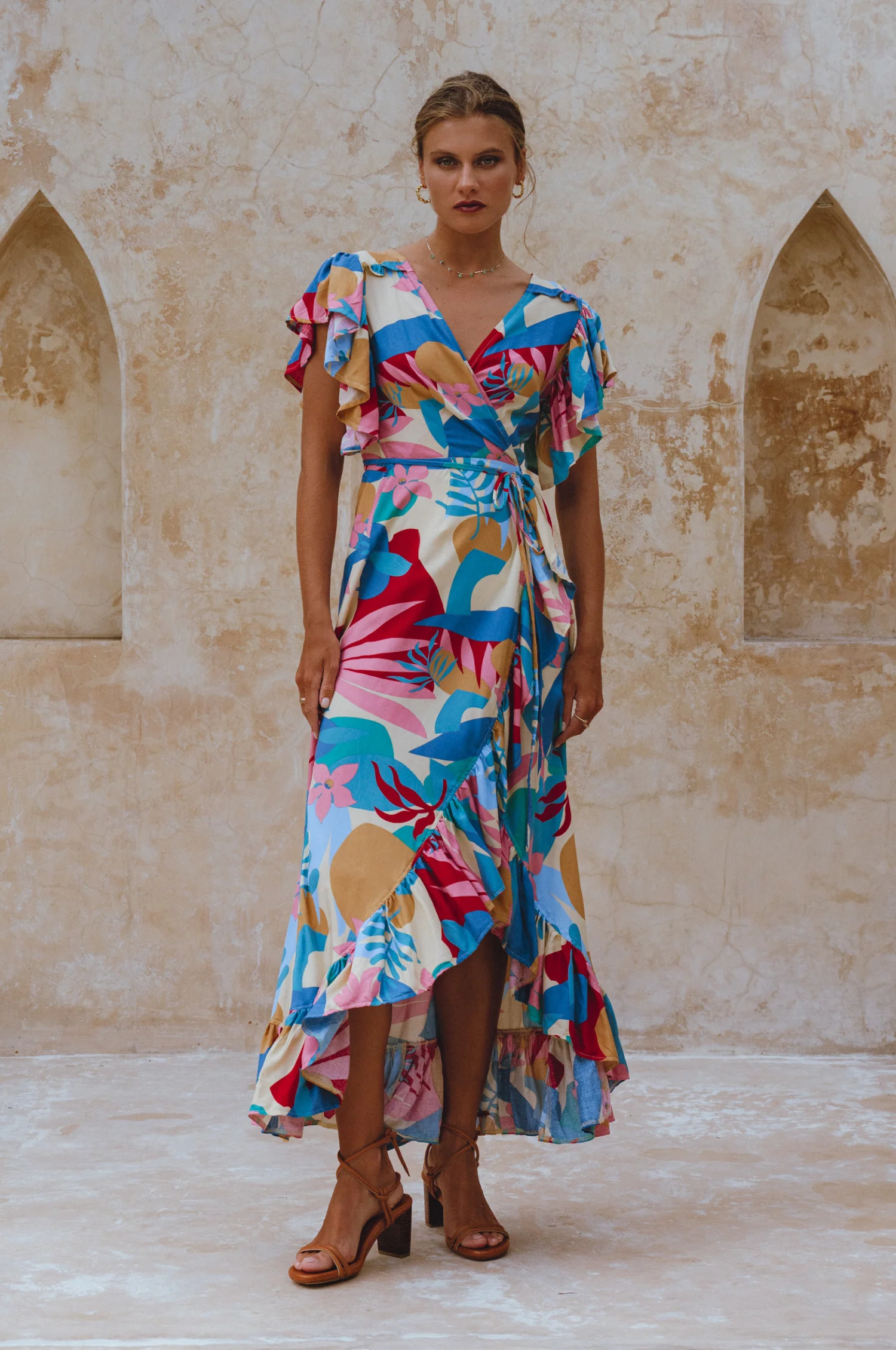 Carmen Wrap Maxi Dress (Sale) - Image 21
