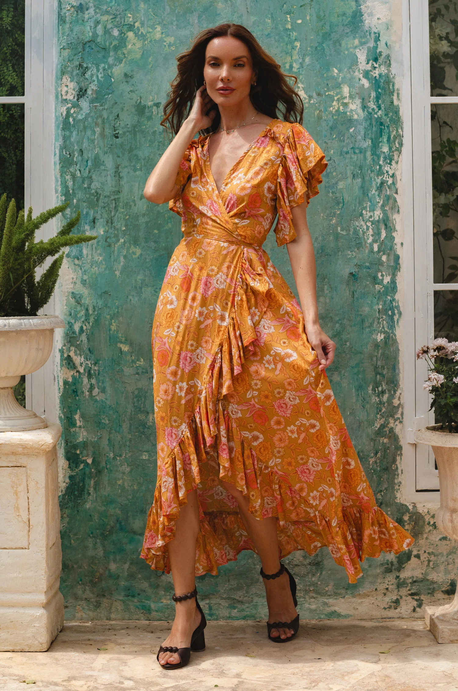Carmen Wrap Maxi Dress (Sale) - Image 27
