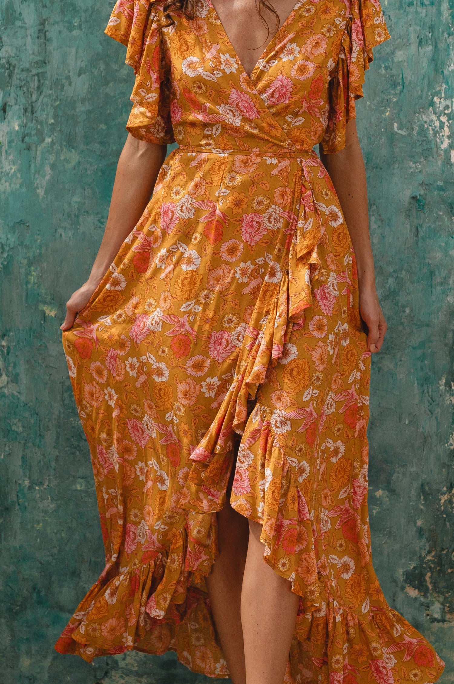 Carmen Wrap Maxi Dress (Sale) - Image 30