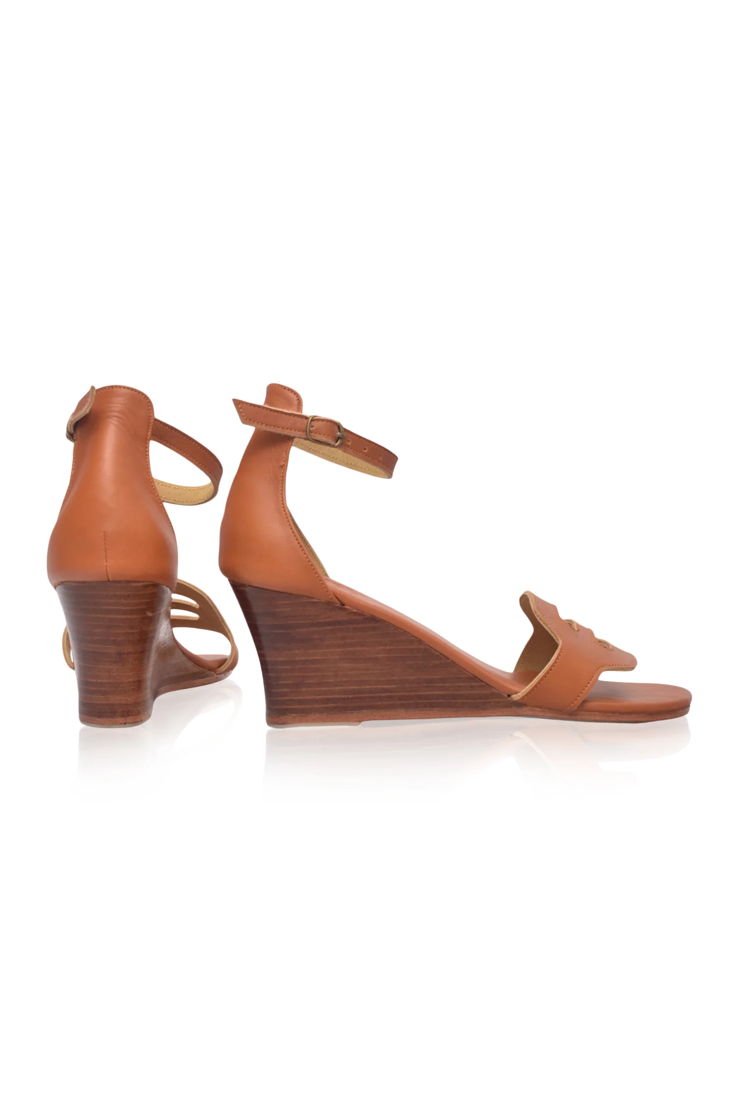 Como Leather Wedge Sandals (Sz. 5.5 - 10) - Image 11