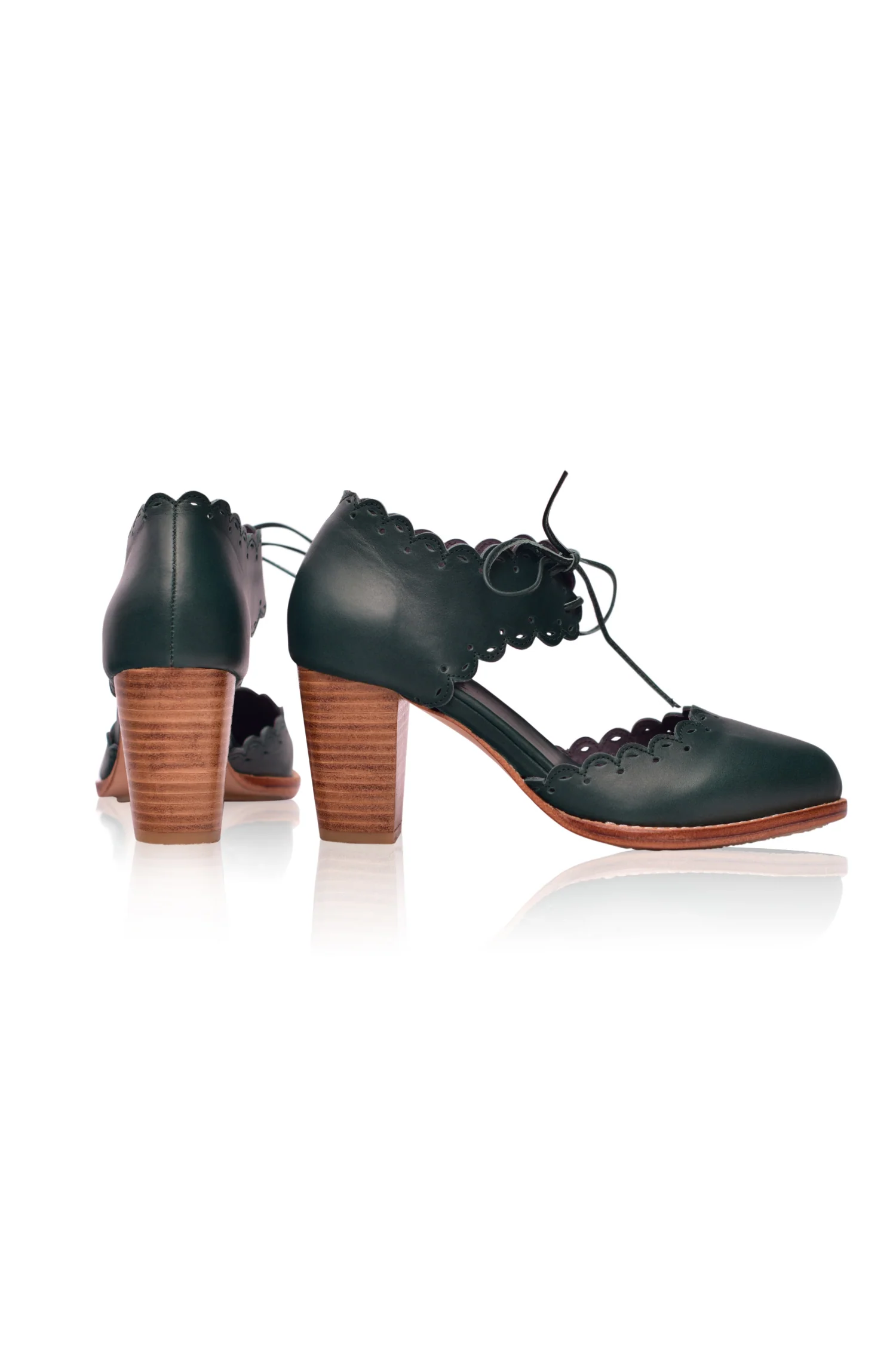 Dance Queen Leather Heels (Sz. 6 & 12) - Image 6