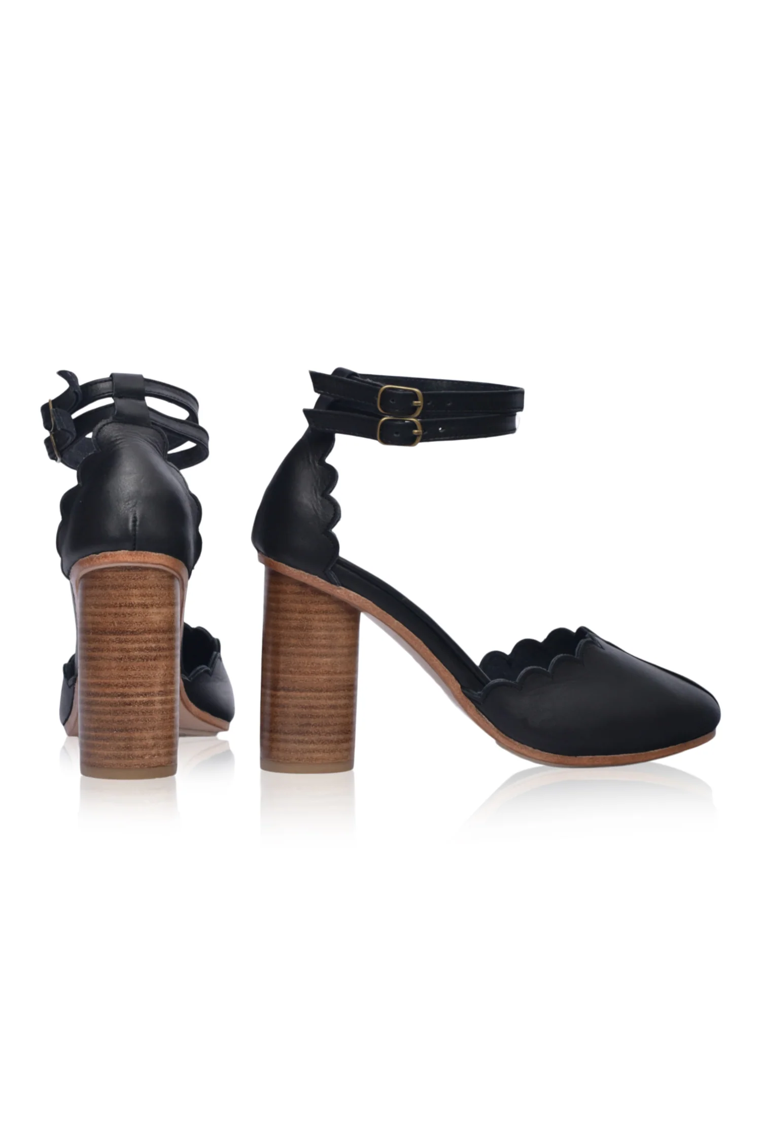 Flamingo Leather Heels (Sz. 8 & 9.5, 10) - Image 5
