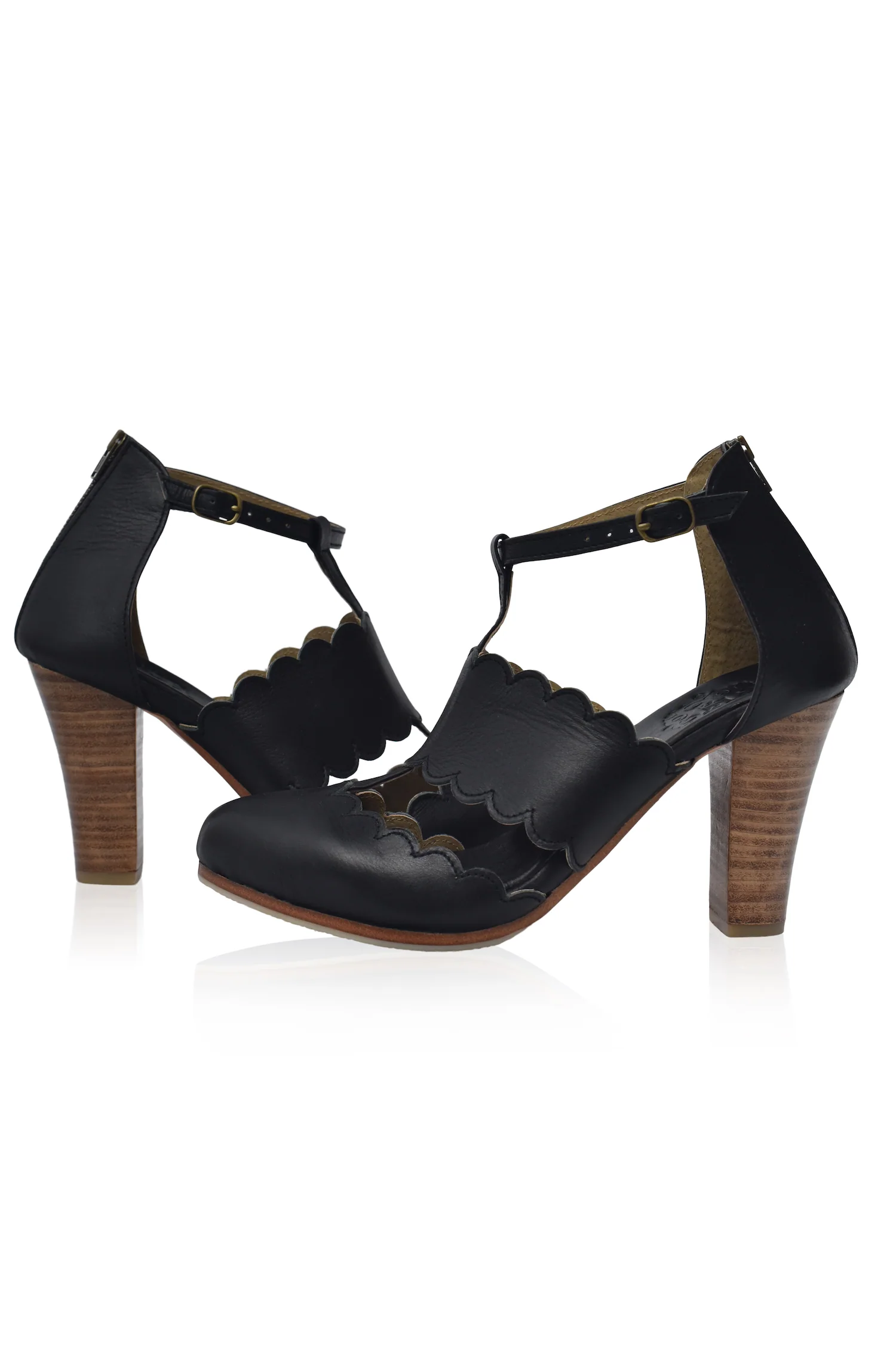 Incognito Leather Heels (Sz. 5) - Image 3