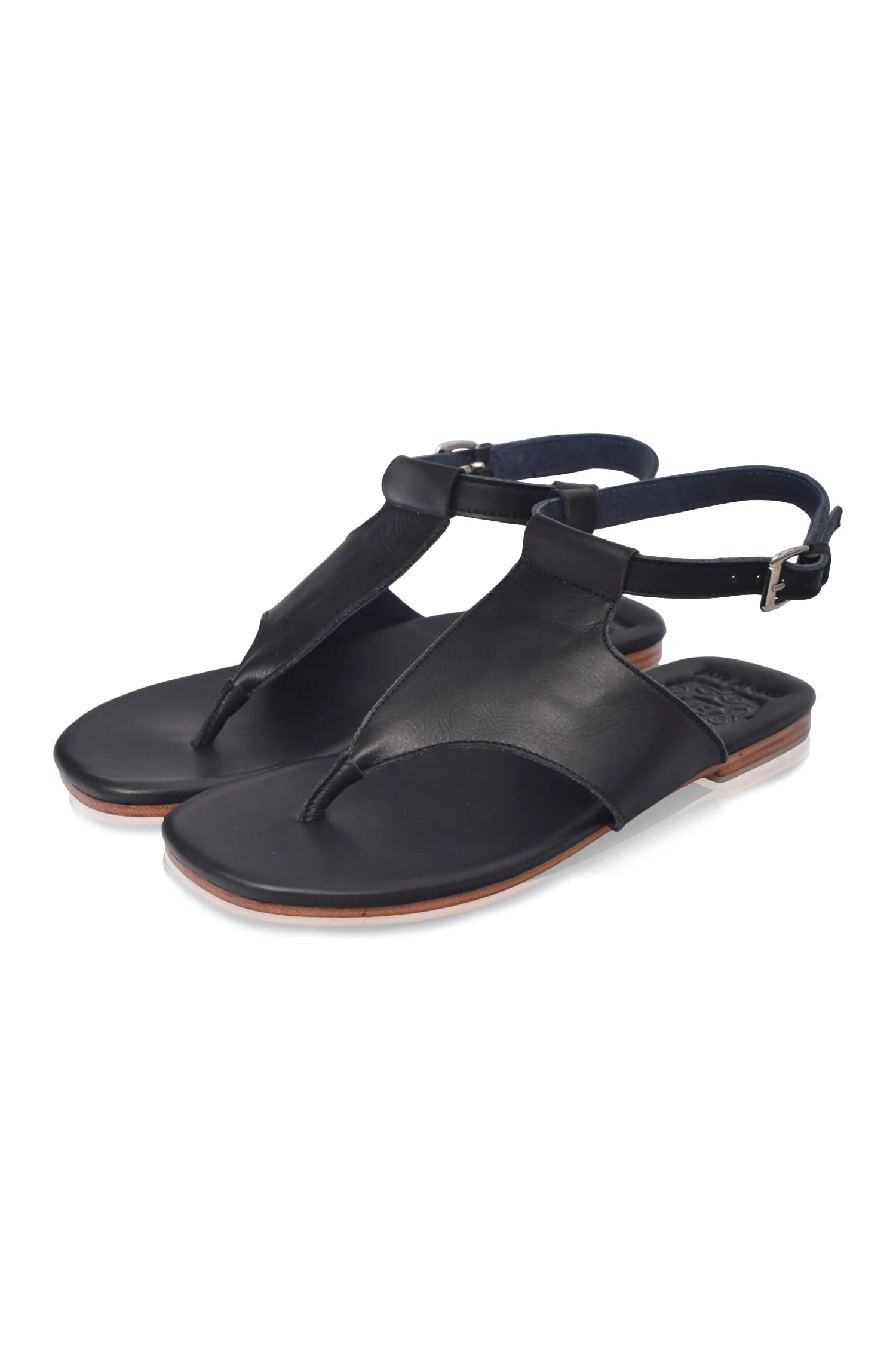 Lost in Jungle T-Strap Leather Sandals - Image 5