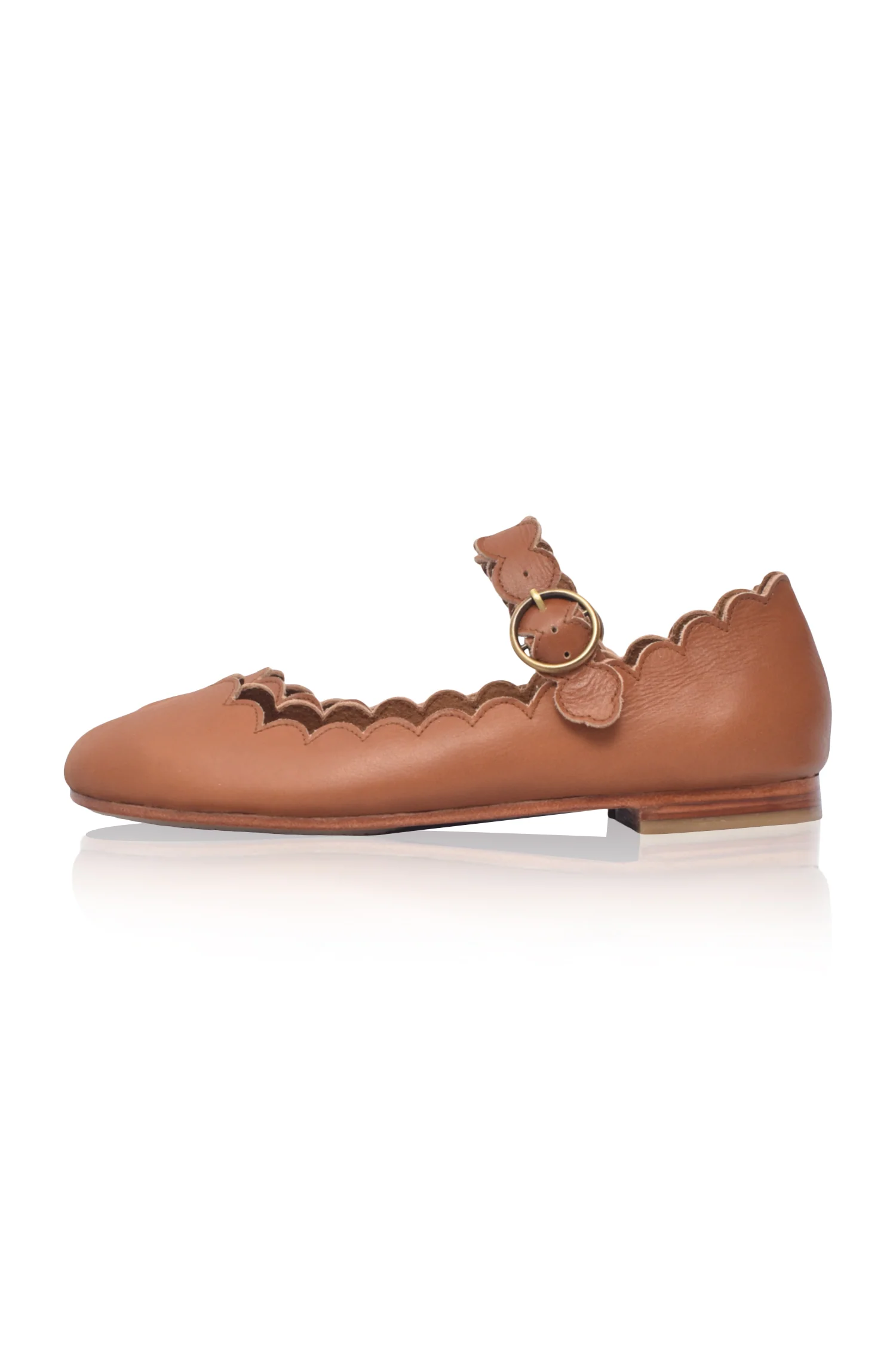Mia Rosa Scalloped Mary Jane Flats - Image 11