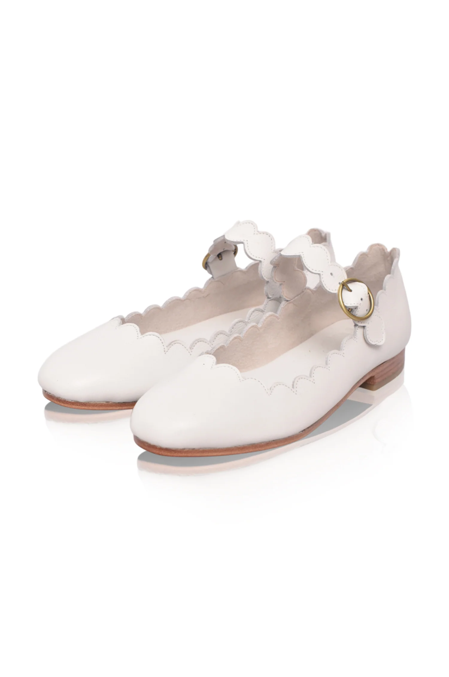Mia Rosa Scalloped Mary Jane Flats - Image 4