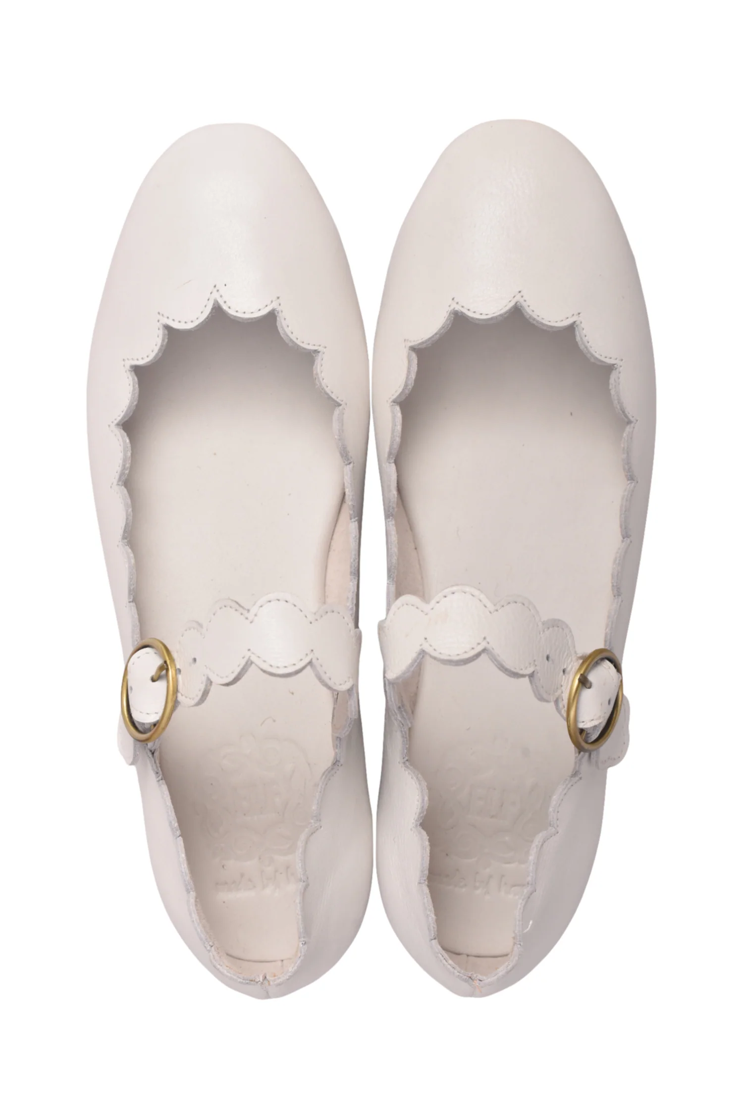 Mia Rosa Scalloped Mary Jane Flats - Image 5