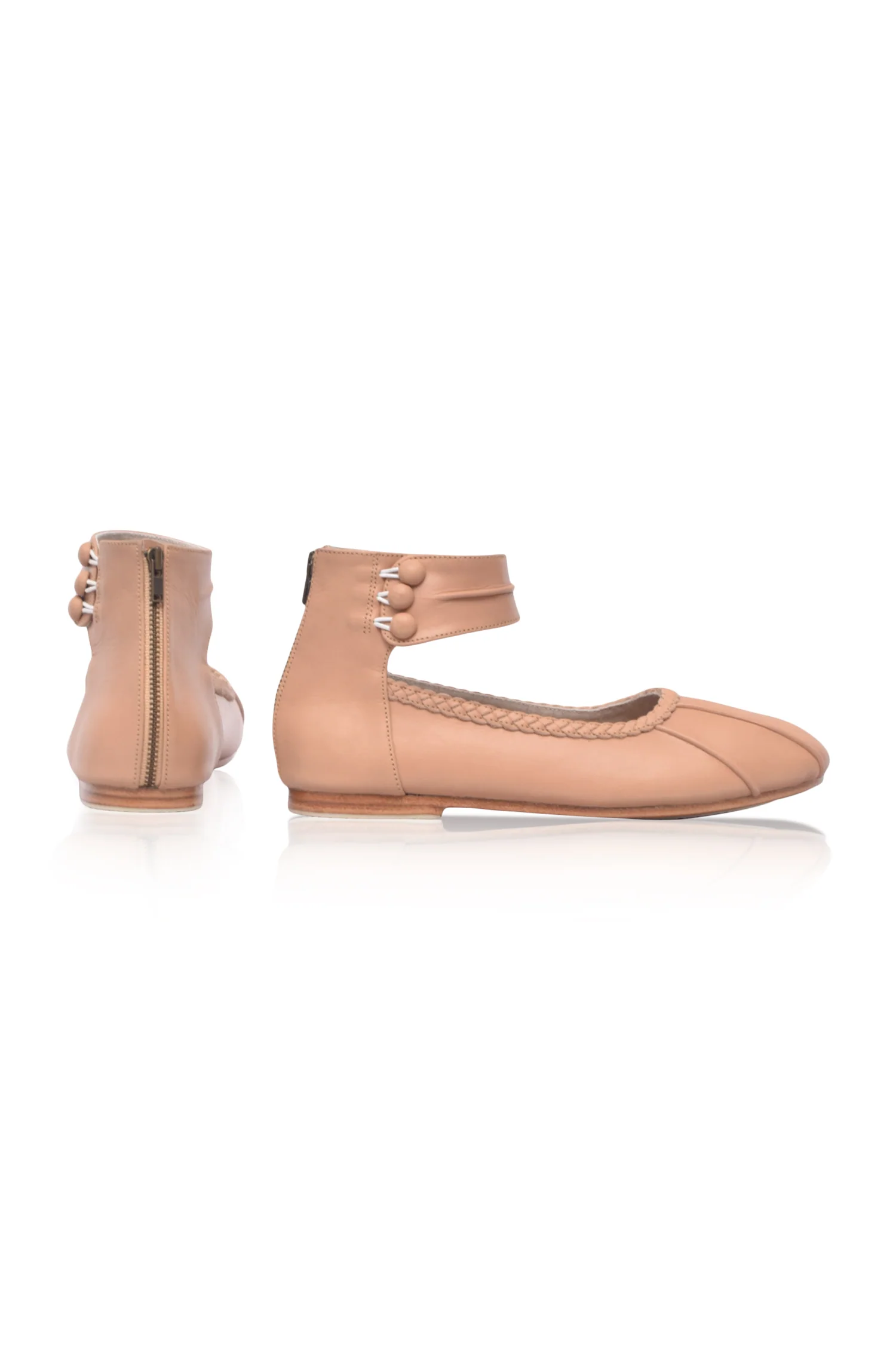 Muse Ankle Strap Leather Ballet Flats (Sz. 4-10.5) - Image 18