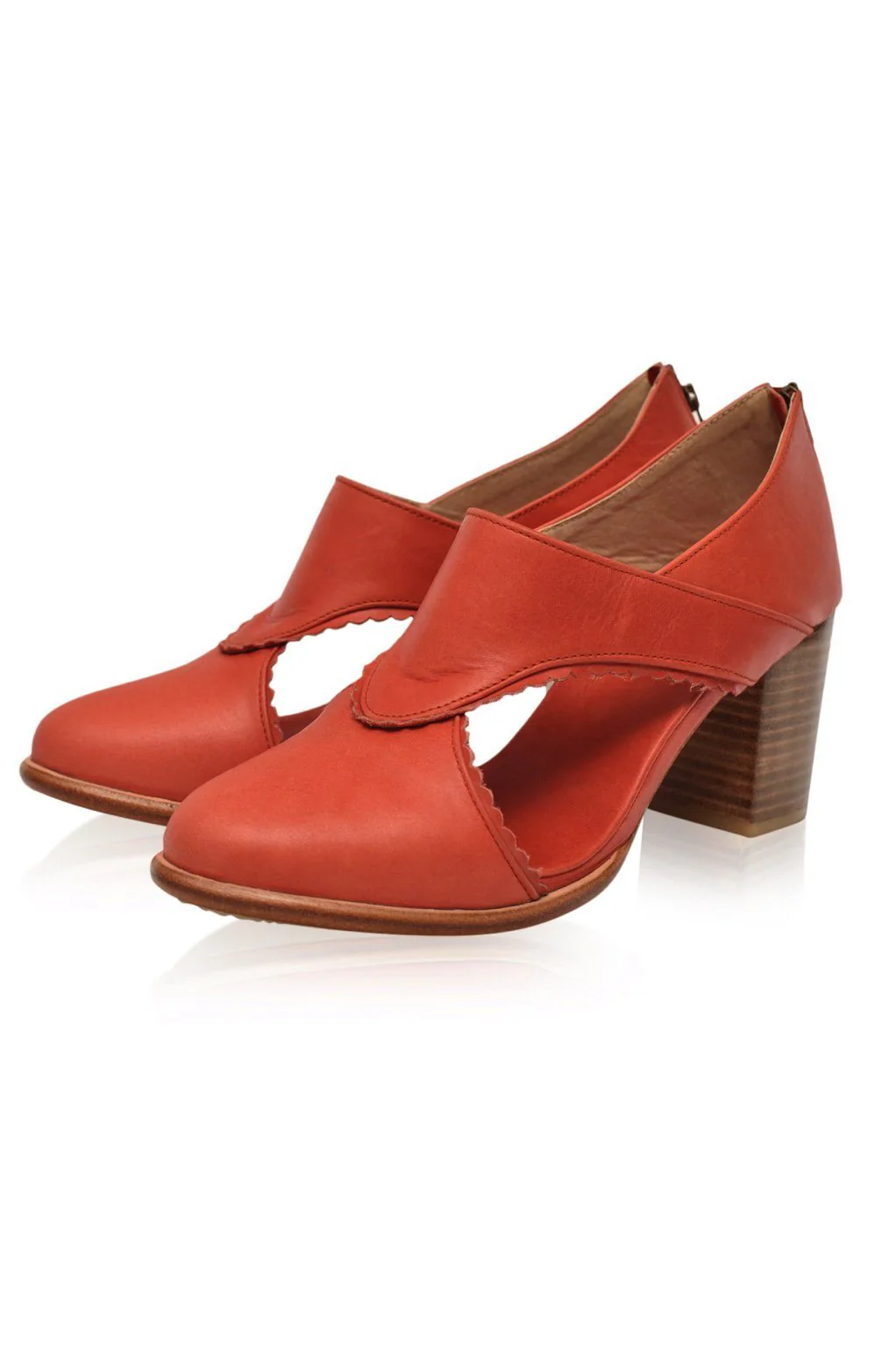 Rain Kiss Leather Heel Booties - Image 8