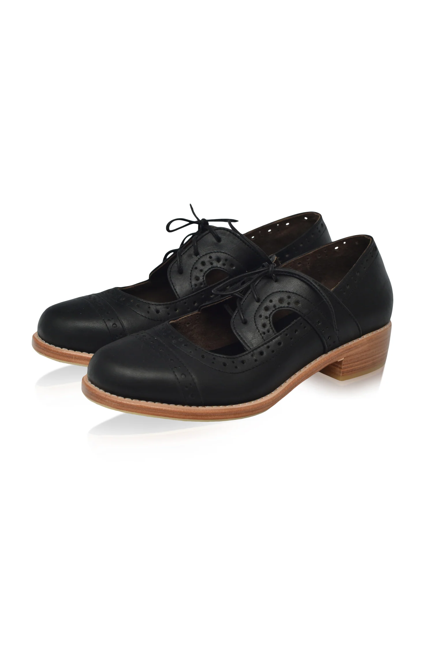 Scandinavia Leather Oxfords (Sz. 4 & 5, 8) - Image 3