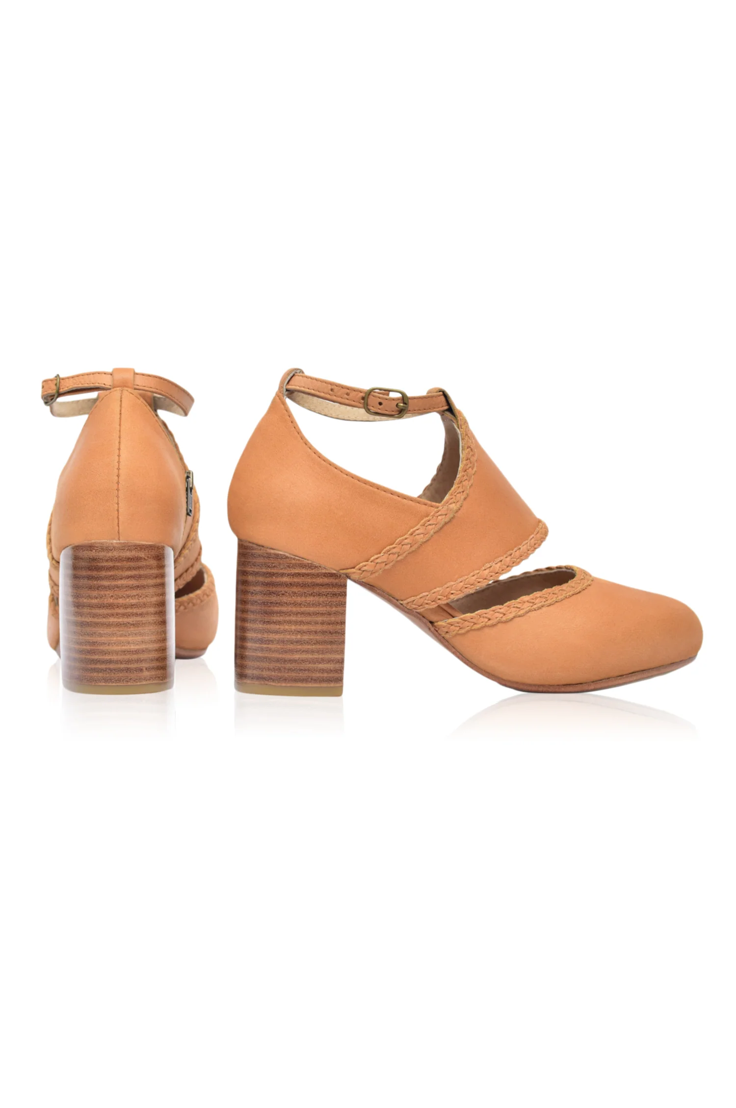 Serenity Leather Heels (Sz. 10.5) - Image 10