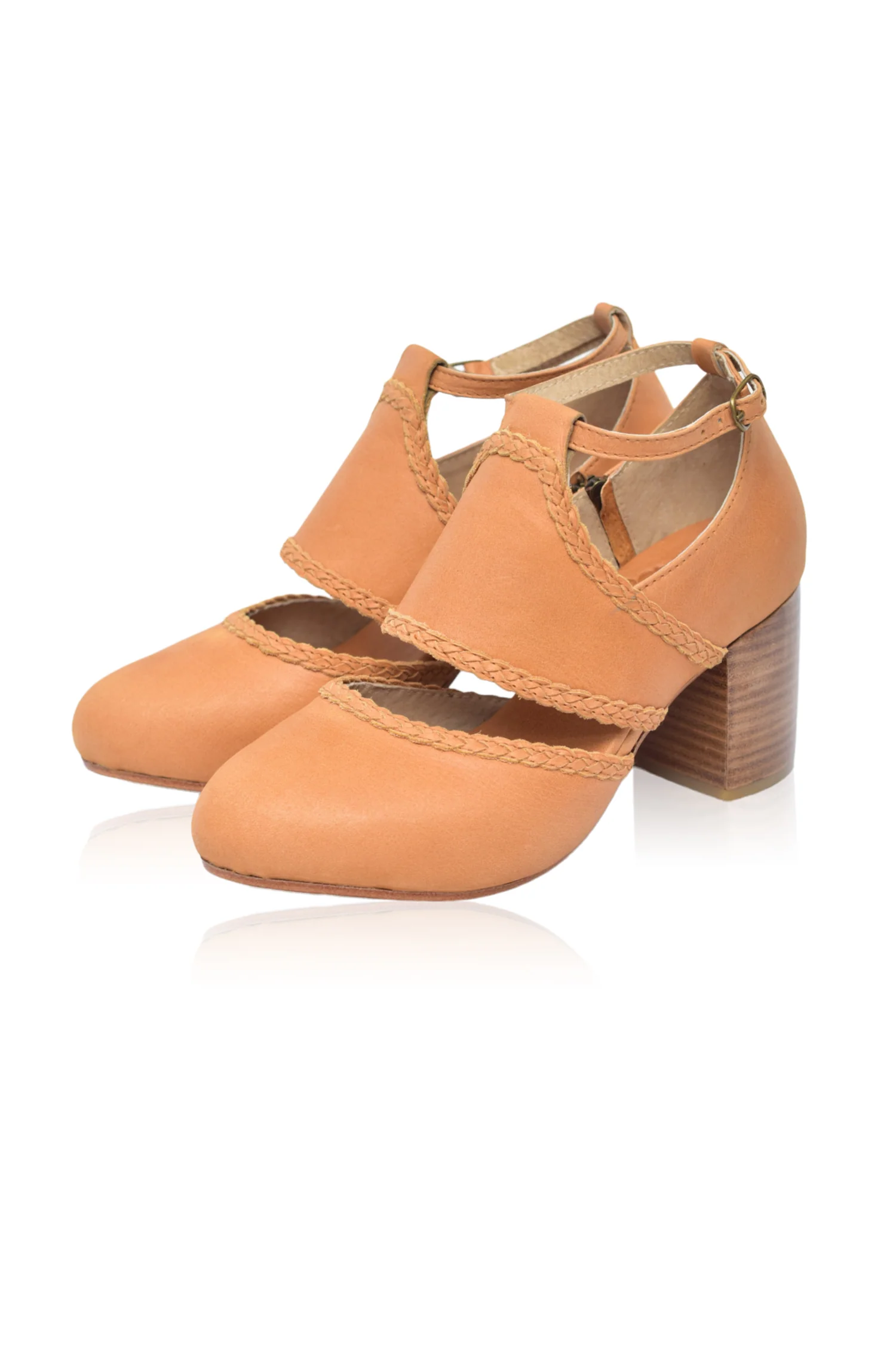 Serenity Leather Heels (Sz. 10.5) - Image 11