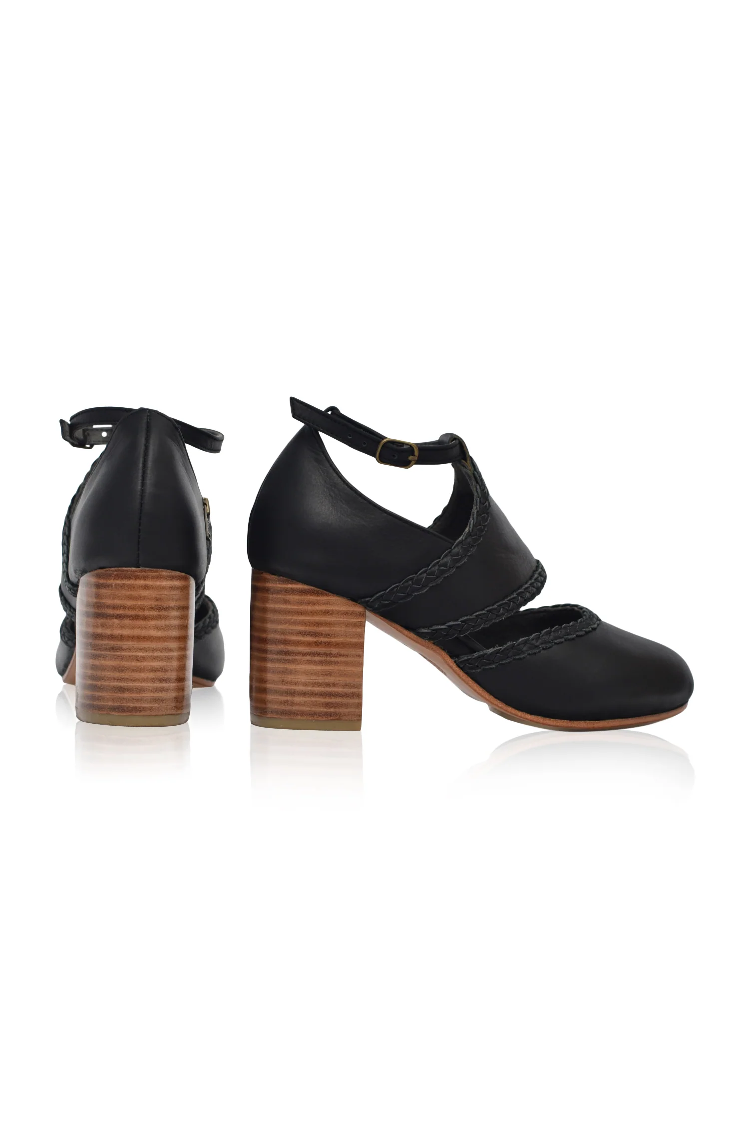 Serenity Leather Heels (Sz. 10.5) - Image 3