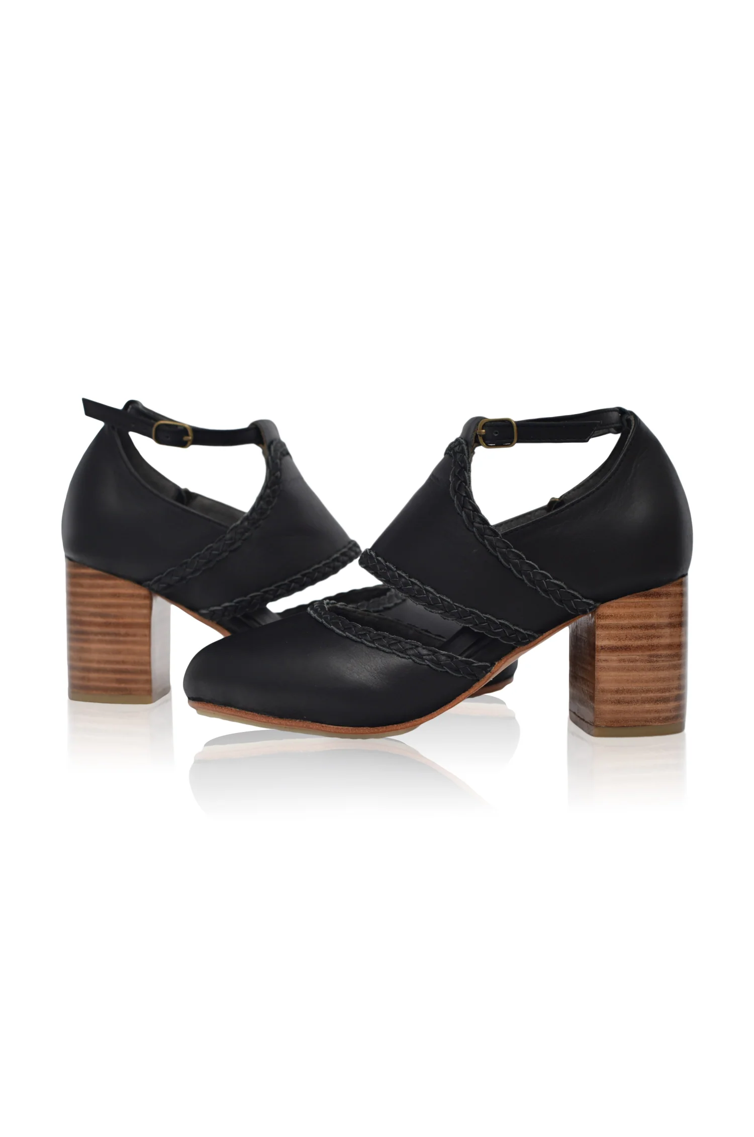 Serenity Leather Heels (Sz. 10.5) - Image 4
