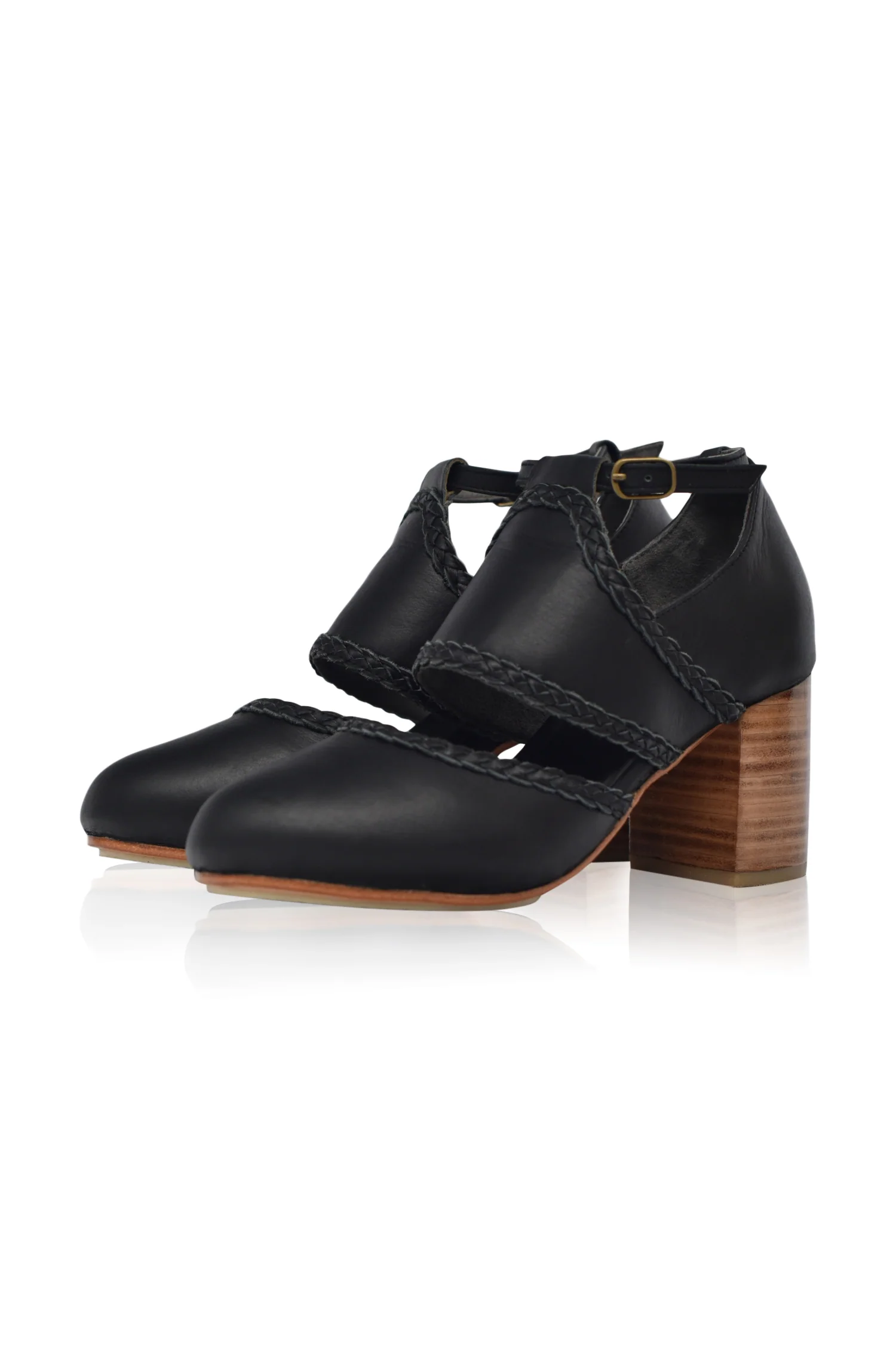 Serenity Leather Heels (Sz. 10.5) - Image 6