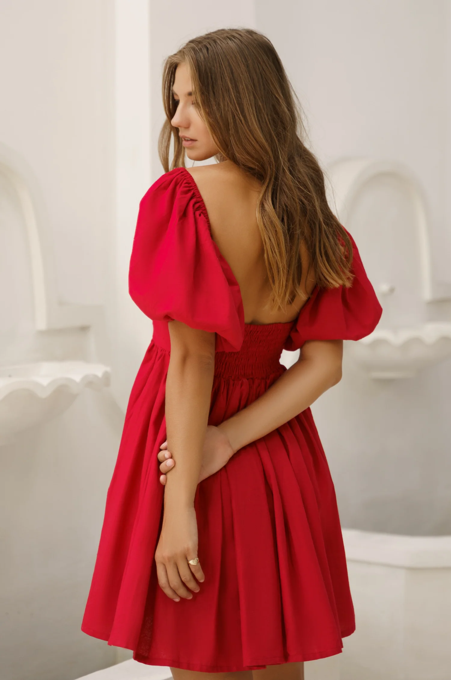 Strawberry Fields Puff Sleeve Mini (Sale) - Image 35