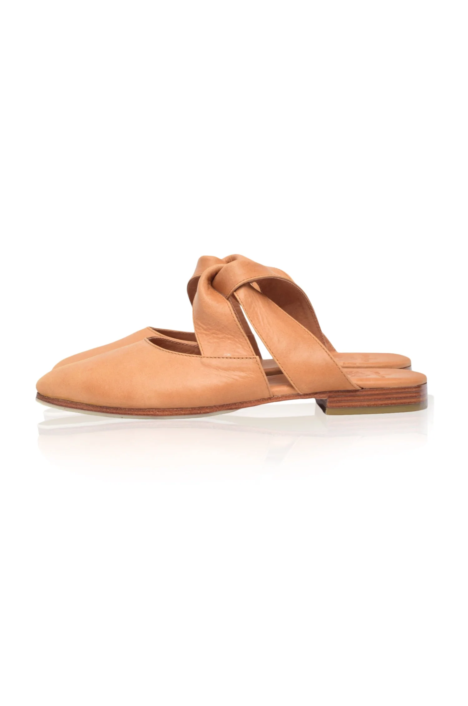 Taj Mahal Pointy Toe Leather Mules - Image 6