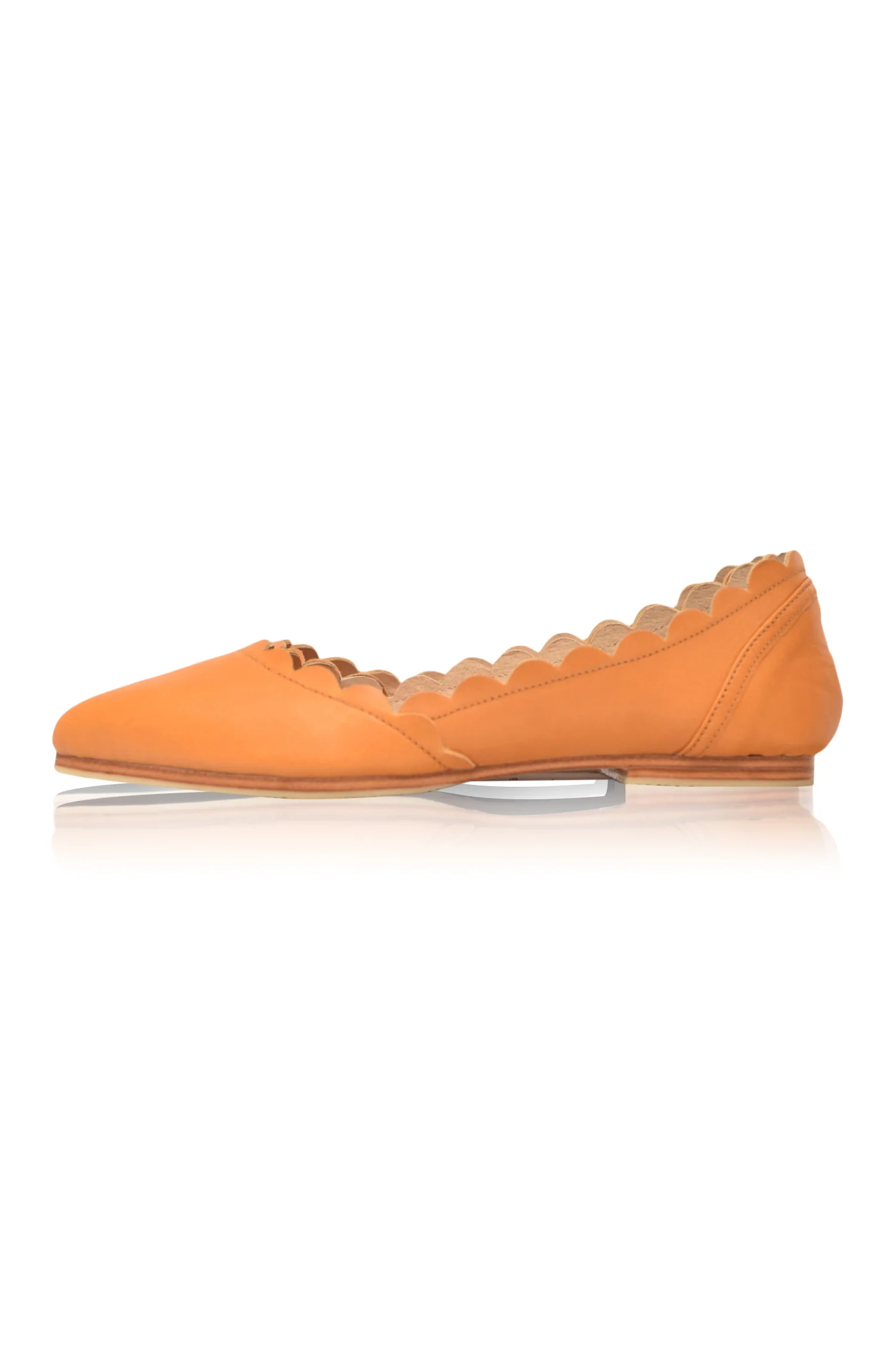 Valentina Scalloped Pointed Toe Flats (Sz. 11) - Image 3